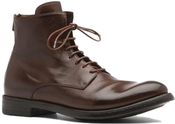 Officine Creative Hive 'Brown Leather Lace-Up Boots' OCUHIVE016IGNIS2135 Order Officine Creative Hive 'Brown Leather Lace-Up Boots' OCUHIVE016IGNIS2135