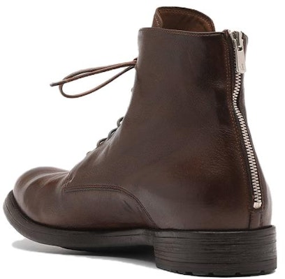 Officine Creative Hive 'Brown Leather Lace-Up Boots' OCUHIVE016IGNIS2135 Shop Officine Creative Hive 'Brown Leather Lace-Up Boots' OCUHIVE016IGNIS2135