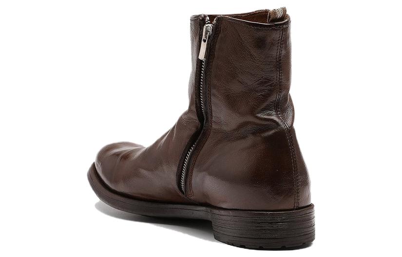 Shop オフィチーネ・クリエイティブ ハイブ レザーブーツ（ブラウン） OCUHIVE010IGNIS2135