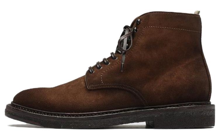 Officine Creative Hopkins 'Brown Suede Lace-Up Ankle Boot' OCUHOPC107REPEAD208