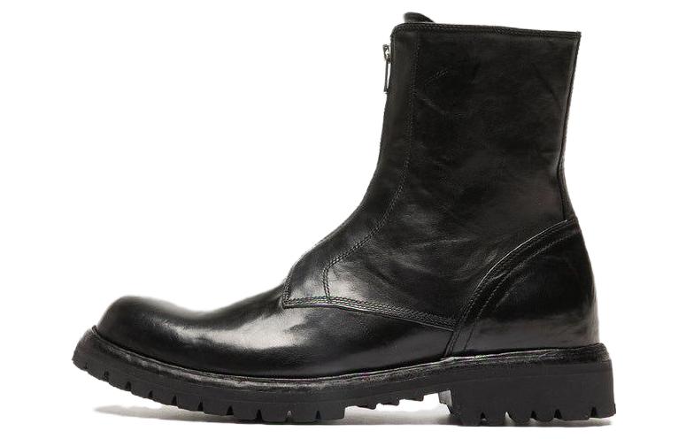 Officine Creative Ikonic 'Black Zip Round Toe' OCUIKOC003NOVAK1000