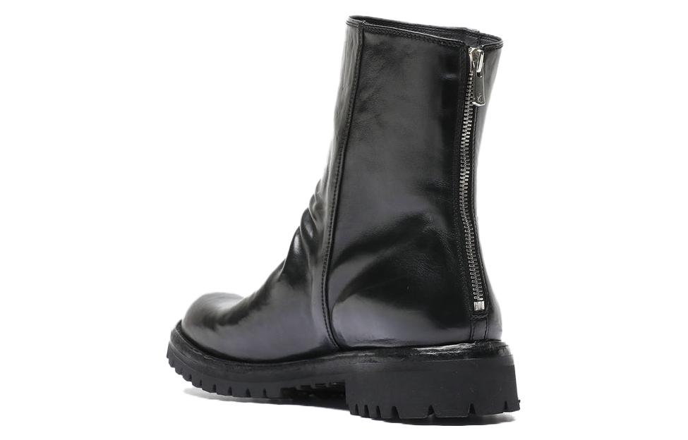 Officine Creative Ikonic Boots 'Black Round Toe Zip' 圖 3