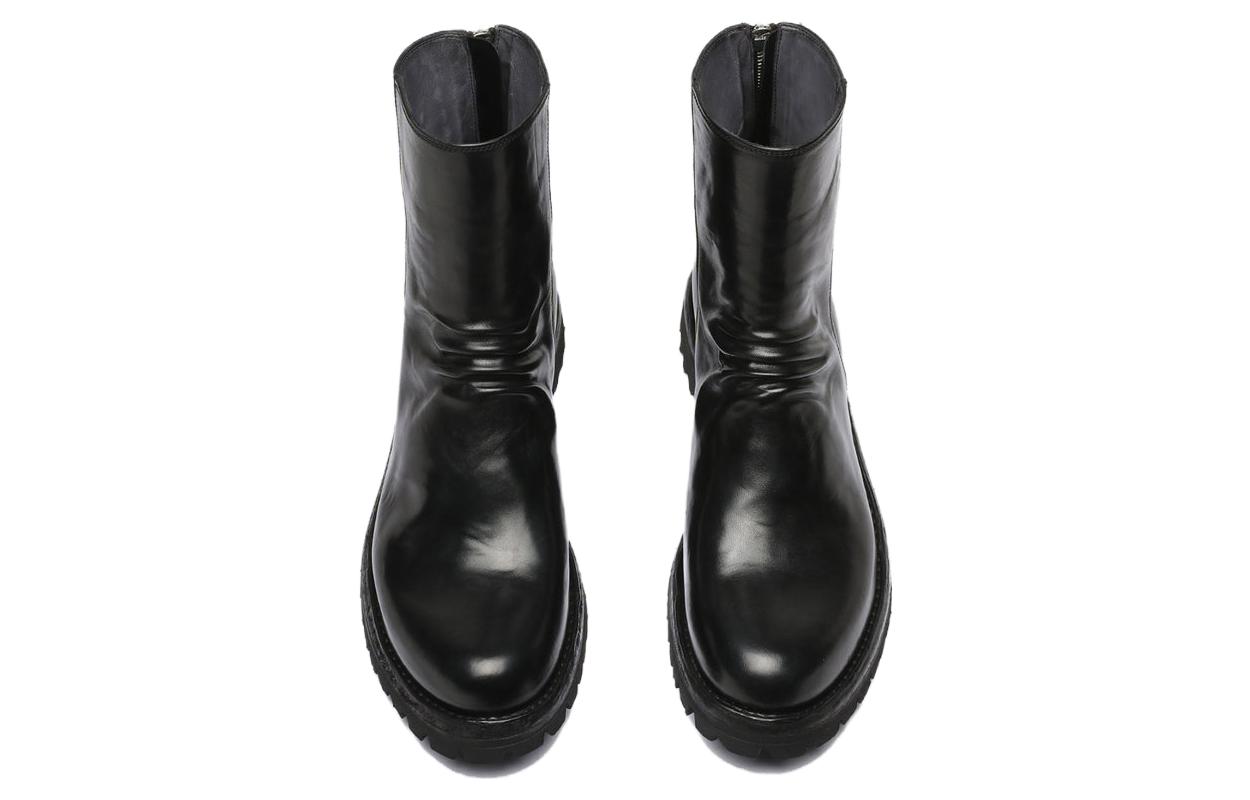 Officine Creative Ikonic Boots 'Black Round Toe Zip' 圖 4
