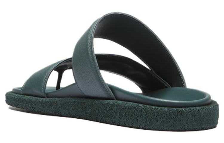 Shop Officine Creative Inner 'Sandalias de Piel Verde' OCUINNE003LINDSG337