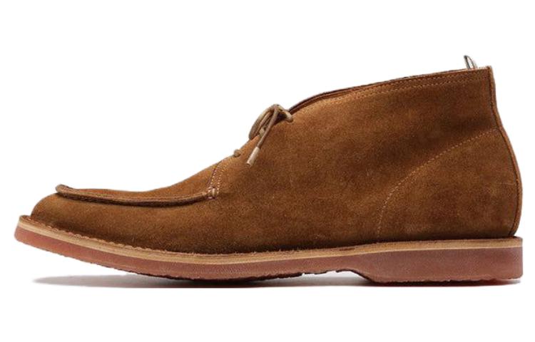 Officine Creative Kent 'Coffee Suede Lace-Up Ankle Boot'