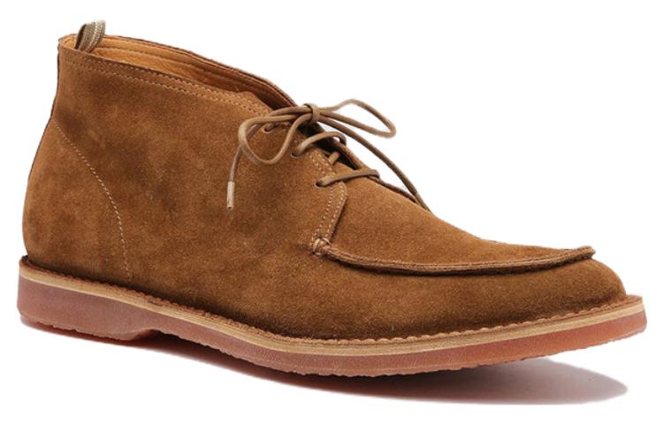 Officine Creative Kent 'Coffee Suede Lace-Up Ankle Boot' 圖 2