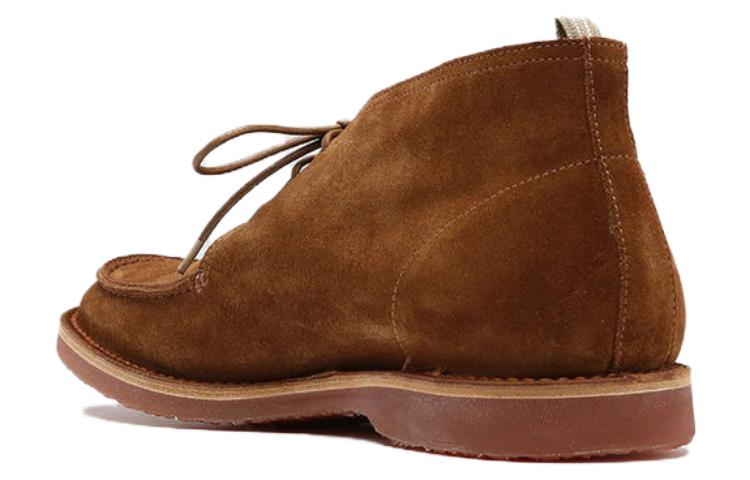 Officine Creative Kent 'Coffee Suede Lace-Up Ankle Boot' 圖 3