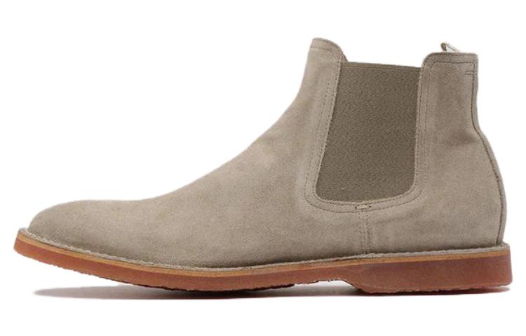 Officine Creative Kent 'Taupe Suede Chelsea Ankle Boots' OCUKENT005LIGC1F236