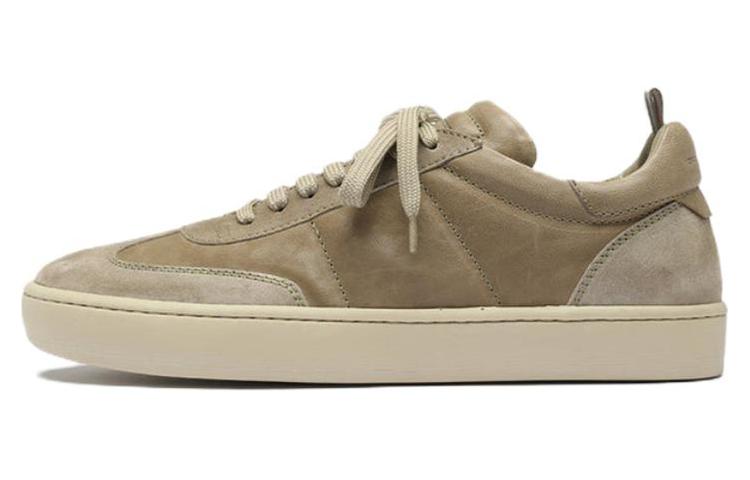 Officine Creative Kombined 'Green Leather Low-Top'