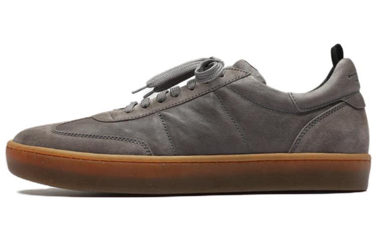 Officine Creative Kombined 'Grey Leather Low-Top'