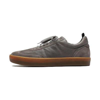Officine Creative Kombined 'Grey Leather Low-Top'