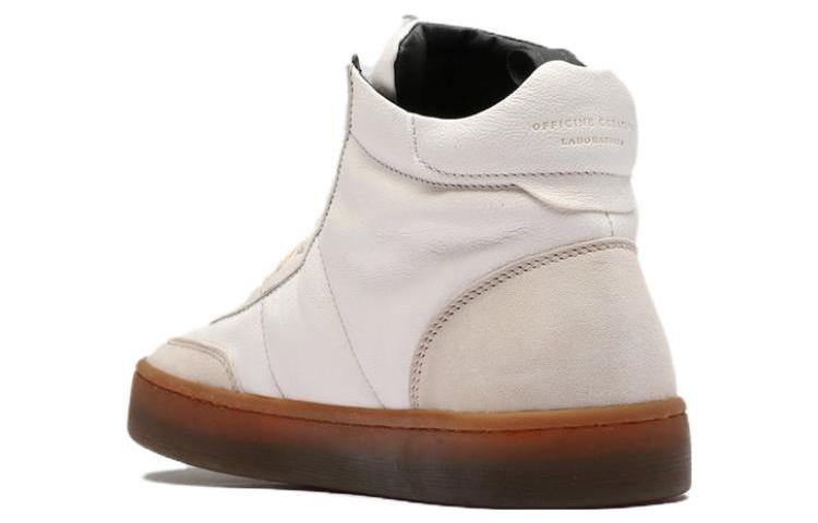 Lookbook Officine Creative Kombined 'Sepatu Tinggi Kulit Putih' OCUKOMI002OLIV1L537