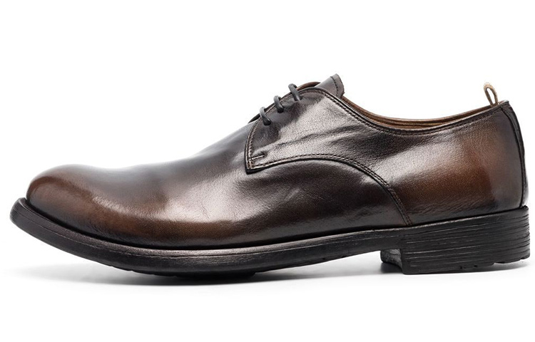 Officine Creative Lace-Up Low Top 'Brown Leather' HIVE042PATINAIGND118