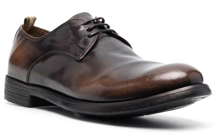 Order Officine Creative 棕色皮革系带低帮鞋 HIVE042PATINAIGND118