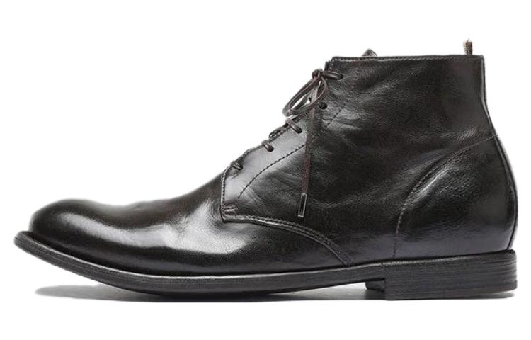 Officine Creative Leather Ankle Boot 'Dark Brown'
