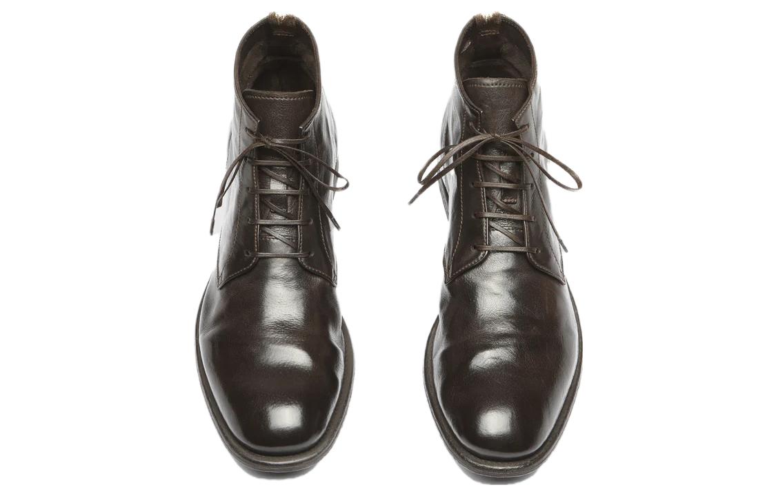 Officine Creative Leather Ankle Boot 'Dark Brown' 圖 4