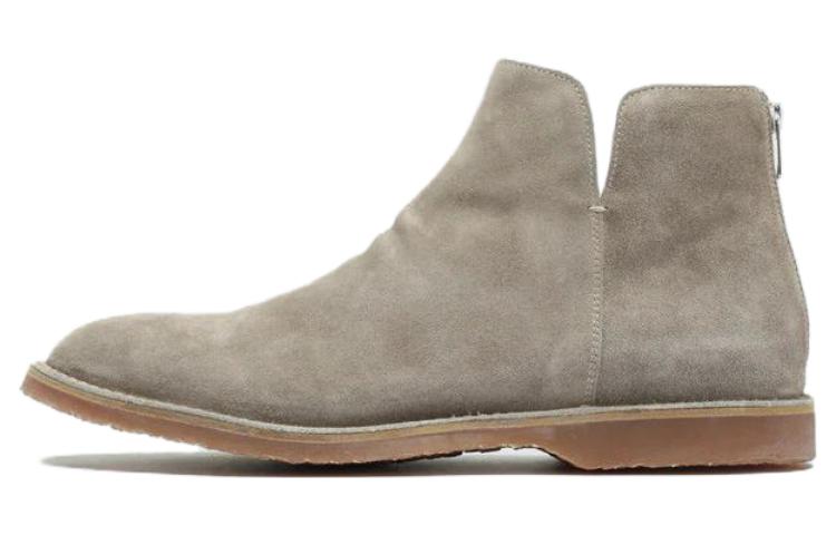 Officine Creative Leather Ankle Boot 'Grey Artistic Casual' OCUKENT014LIGC1D910