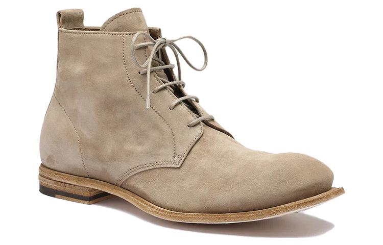 Order オフィチーネクリエイティブ ライトブラウンレザーアンクルブーツ OCUDURG002OLI28L228