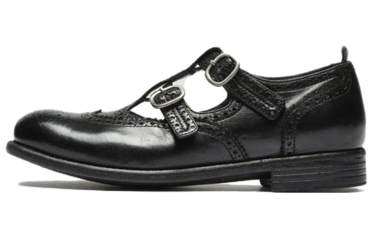 Buy Officine Creative 皮革 時尚圓頭 女士休閒單鞋 女款 黑色