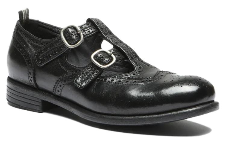 Order Officine Creative 皮革 時尚圓頭 女士休閒單鞋 女款 黑色