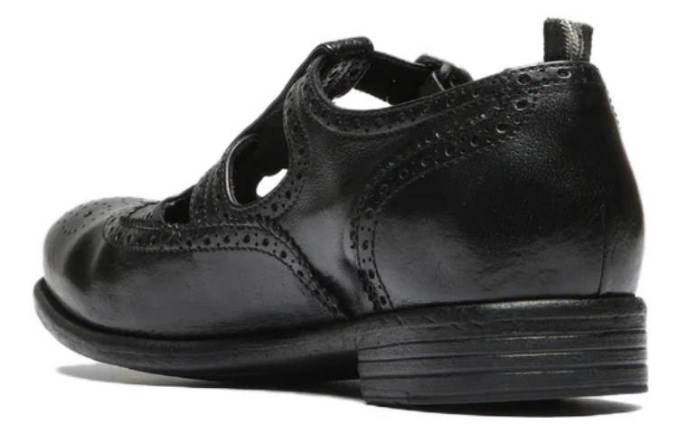 Lookbook Officine Creative 皮革 時尚圓頭 女士休閒單鞋 女款 黑色