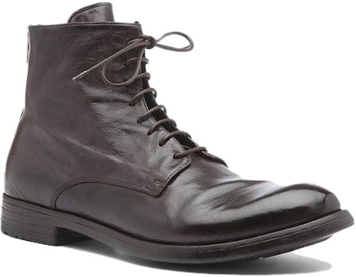 Officine Creative Leather Lace-Up Ankle Boots 'Ebony' OCUHIVE016IGNISD215 Order Officine Creative Leather Lace-Up Ankle Boots 'Ebony' OCUHIVE016IGNISD215