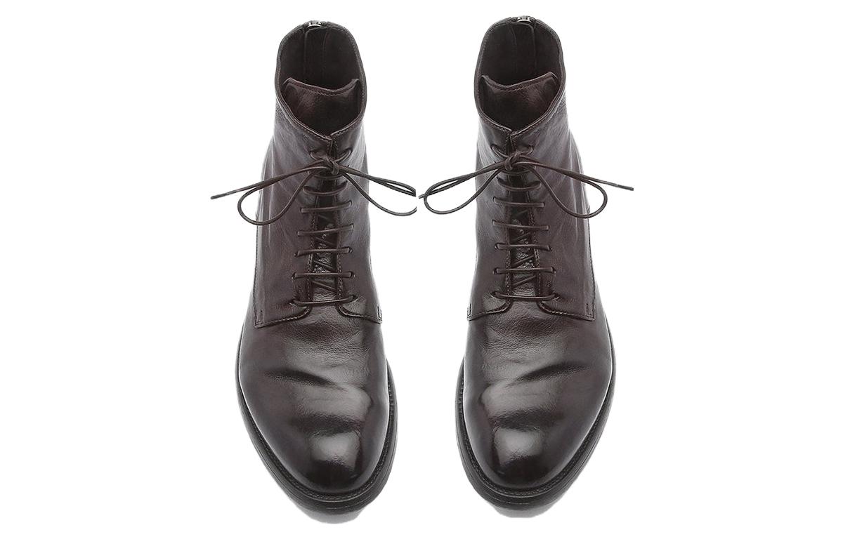 Lookbook Officine Creative Leather Lace-Up Ankle Boots 'Ebony' OCUHIVE016IGNISD215