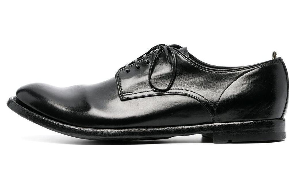 Officine Creative Leather Low-Top Sneakers 'Black' OCANATO060AERCA1000