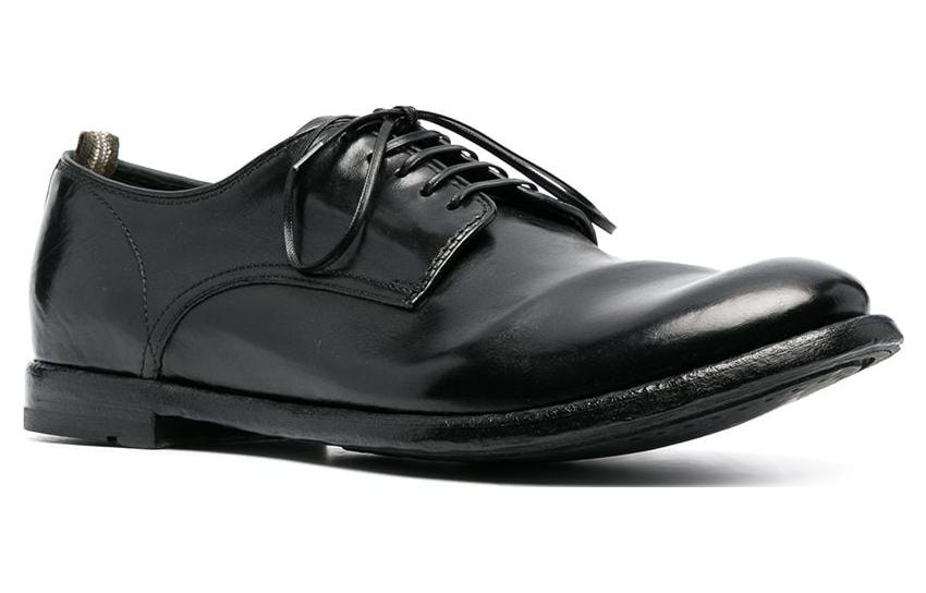 Order Officine Creative 皮革 系帶圓頭低幫 休閒鞋 男款 黑色