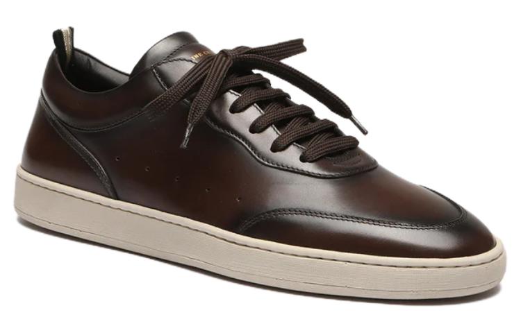 Officine Creative Leather Low-Top Sneakers 'Brown Fashion' 圖 2