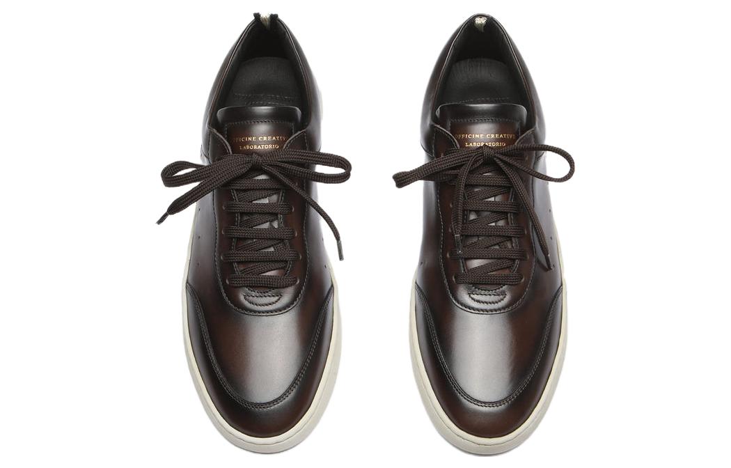 Officine Creative Leather Low-Top Sneakers 'Brown Fashion' 圖 3