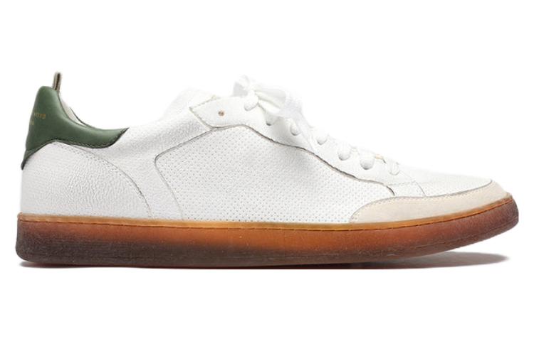 Order Officine Creative 皮革 圓頭綁帶 低幫 板鞋 男款 白色