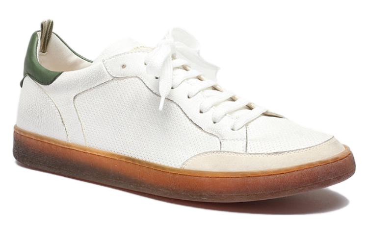 Lookbook Officine Creative 皮革 圓頭綁帶 低幫 板鞋 男款 白色