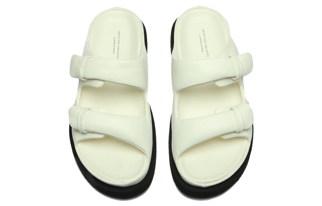 Lookbook Officine Creative Selipar Kulit Hujung Bulat 'Putih' OCUCHOA001GUANTBUTT