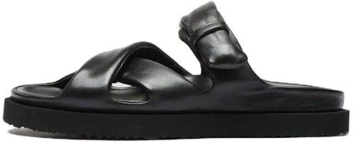 Officine Creative Leather Round Toe Fashion Slide 'Black' OCUCHOA005GUANT1000 Officine Creative Leather Round Toe Fashion Slide 'Black' OCUCHOA005GUANT1000
