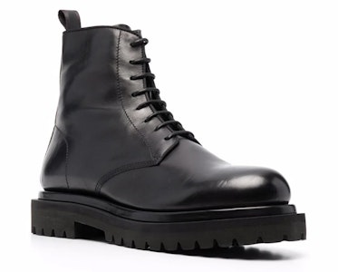 Officine Creative 皮革 圓頭 繫帶 短靴 5.5cm 男款 黑色 Order Officine Creative 皮革 圓頭 繫帶 短靴 5.5cm 男款 黑色