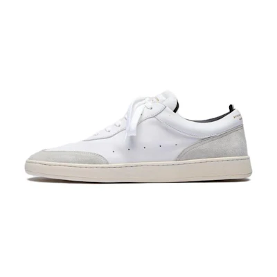 Officine Creative Leather Suede Low Top Sneaker 'Grey White'