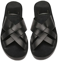 Officine Creative 皮革 編織時尚 一字拖鞋 男款 黑色 Lookbook Officine Creative 皮革 編織時尚 一字拖鞋 男款 黑色