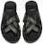 Officine Creative Selipar Kulit Tenun 'Black Fashion' OCUKOTR003SPAPI1000