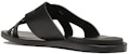 Officine Creative Selipar Kulit Tenun 'Black Fashion' OCUKOTR003SPAPI1000