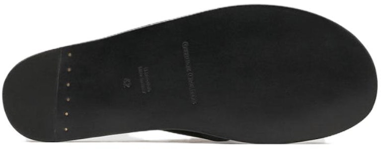 오피치네 크리에이티브 블랙 가죽 슬라이드 OCUKOTR003SPAPI1000 Purchase 오피치네 크리에이티브 블랙 가죽 슬라이드 OCUKOTR003SPAPI1000