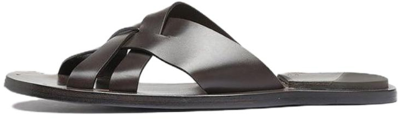 Officine Creative Leather Woven Slide 'Coffee' OCUKOTR003SPAPI2101 Buy Officine Creative Leather Woven Slide 'Coffee' OCUKOTR003SPAPI2101