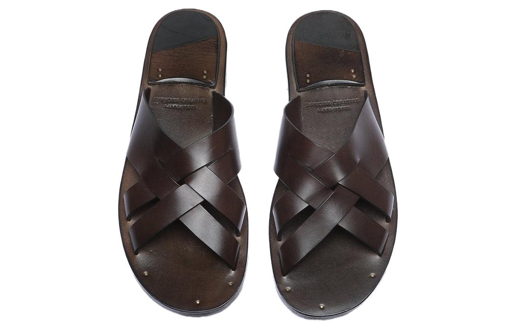 Lookbook Selipar Tenunan Kulit Officine Creative 'Coffee' OCUKOTR003SPAPI2101