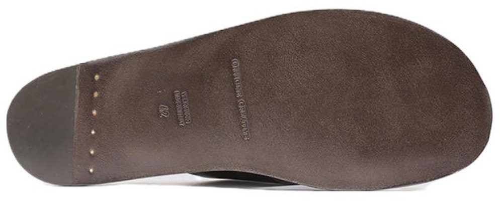 Officine Creative Leather Woven Slide 'Coffee' OCUKOTR003SPAPI2101 Purchase Officine Creative Leather Woven Slide 'Coffee' OCUKOTR003SPAPI2101