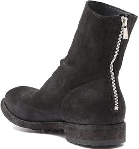 オフィチーネクリエイティブ 黒ラウンドトゥ レザーZIPアンクルブーツ OCUARBU023VERTI1000 Shop オフィチーネクリエイティブ 黒ラウンドトゥ レザーZIPアンクルブーツ OCUARBU023VERTI1000