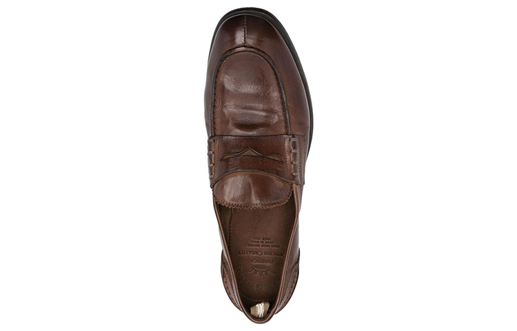 Shop Officine Creative Loafer 'Coklat Slip-On' OCUCHRO144IGNIS2135