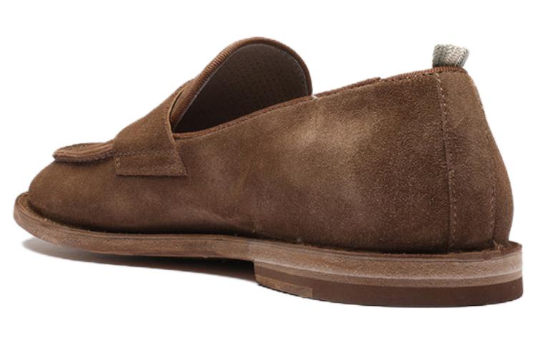 Lookbook オフィチーネクリエイティブ スエードスリッポン (ブラウン) OCUSTEP020LIGC1D216