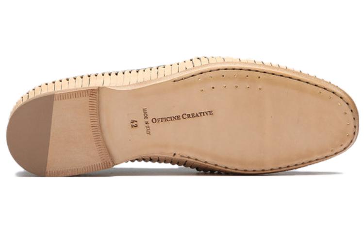 Purchase Officine Creative 灰色绒面圆头套穿乐福鞋 男款