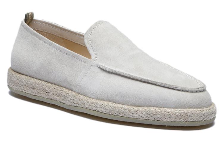 Order オフィチーネ・クリエイティブ ライトグレースエードローファー OCUROPE004LIGC1I110