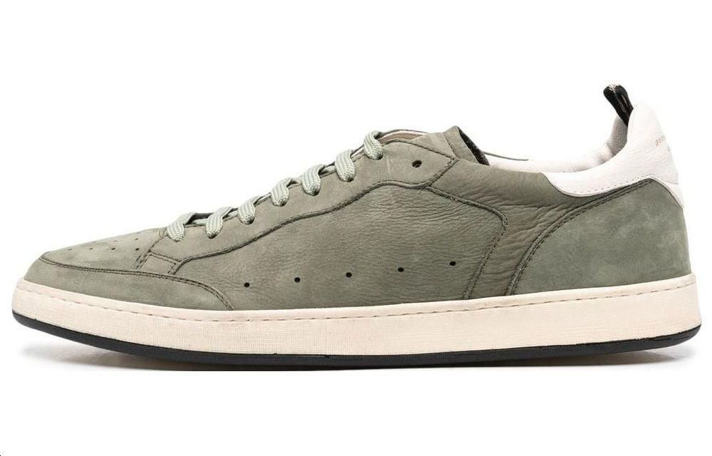 Officine Creative Low-Top Lace-Up 'Green Suede'